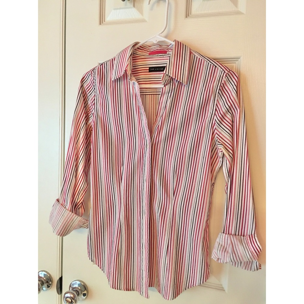 Brand New Striped Long-sleeve Button-down